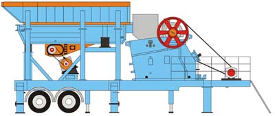 移動式破碎機結(jié)構(gòu)圖