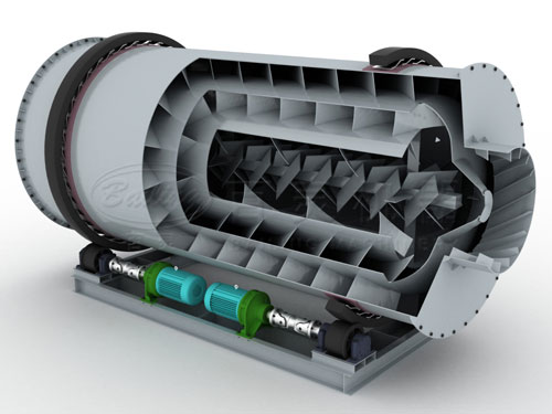 回轉(zhuǎn)三筒烘干機 回轉(zhuǎn)圓筒烘干機 產(chǎn)品圖片