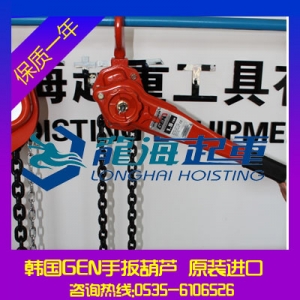 DLS020進口環(huán)鏈手扳葫蘆【黑熊GEN手扳葫蘆】龍海