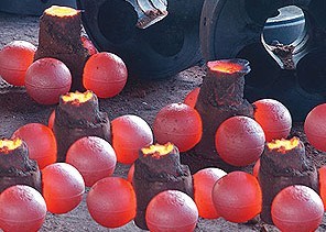 直銷礦山推薦高中低鉻鋼球鋼鍛產(chǎn)品圖片