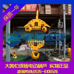 50噸大噸位環(huán)鏈電動葫蘆【運行式龍升環(huán)鏈電動葫蘆】龍海