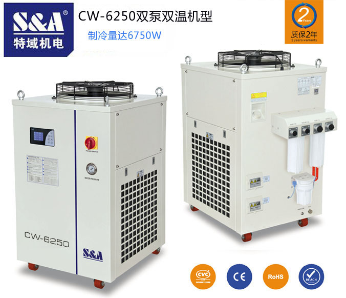 真空吸附折彎?rùn)C(jī)加熱工作臺(tái)冷卻推薦S&A水冷機(jī)
