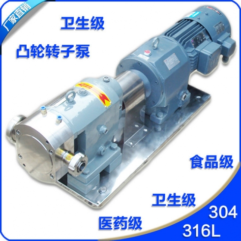 不銹鋼衛(wèi)生級(jí)高粘度凸輪式雙轉(zhuǎn)子泵產(chǎn)品圖片