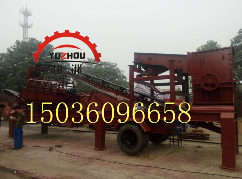  石林河卵石破碎機|移動式破碎站報價【河南裕