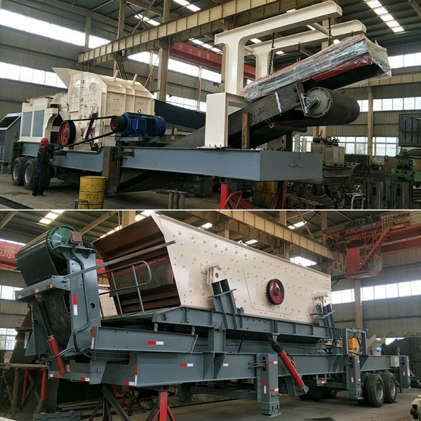 移動破碎站 遂平嵖岈石流動破碎石頭機 車載人