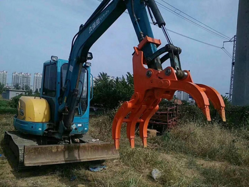 煙臺廢鋼壓塊用抓鋼機(jī)小型抓木器產(chǎn)品圖片