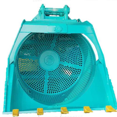 液壓篩分鏟斗 沙土旋轉(zhuǎn)篩分河道清