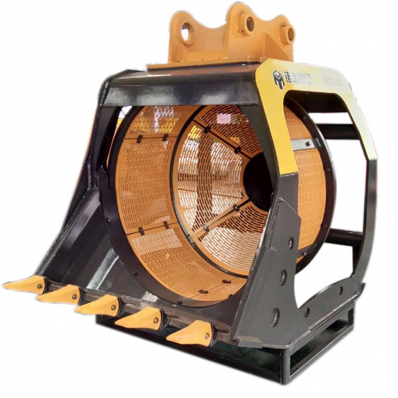 挖機旋轉(zhuǎn)篩沙斗 水中洗沙斗 篩土斗產(chǎn)品圖片