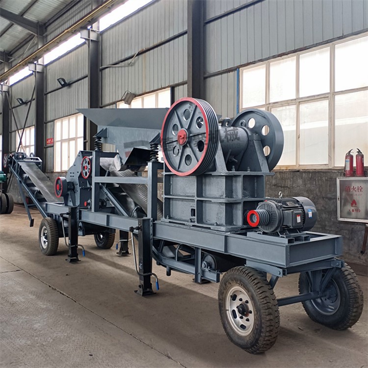 組合砂石生產(chǎn)線破碎機 移動式石料生產(chǎn)線設備 移動鄂式破碎站產(chǎn)品圖片