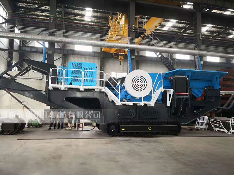 浙江溫州建筑垃圾再生利用選擇鄭州雙優(yōu)履帶式移動(dòng)破碎站