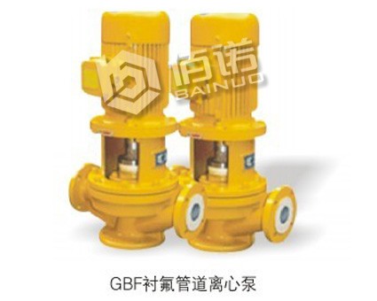  GBF襯氟管道泵