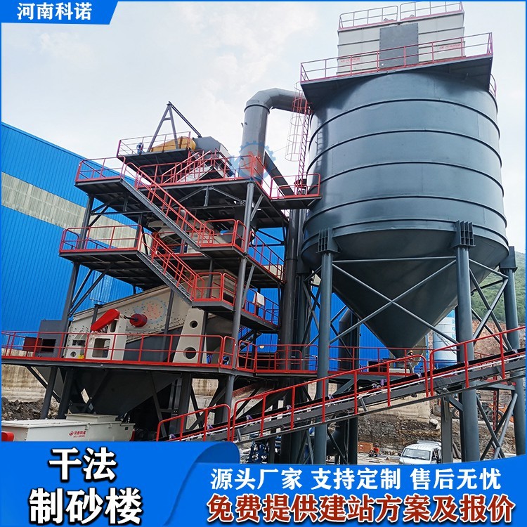 時產(chǎn)120噸環(huán)保型干式制砂樓生產(chǎn)線產(chǎn)品圖片