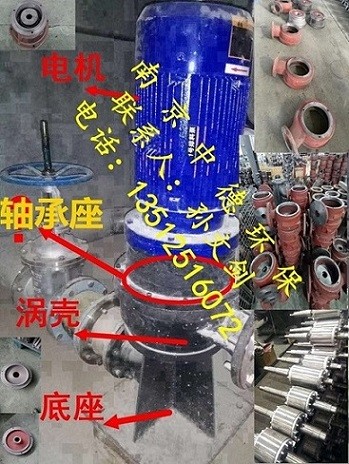 WL立式排污泵葉輪、蝸殼、機封、軸承、定轉子、主軸等配件