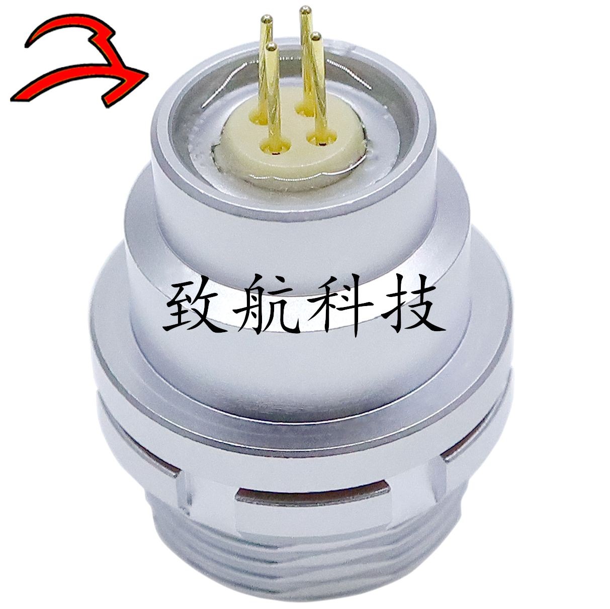 致航圓形連接器FGG鋅合金線束線纜接插件