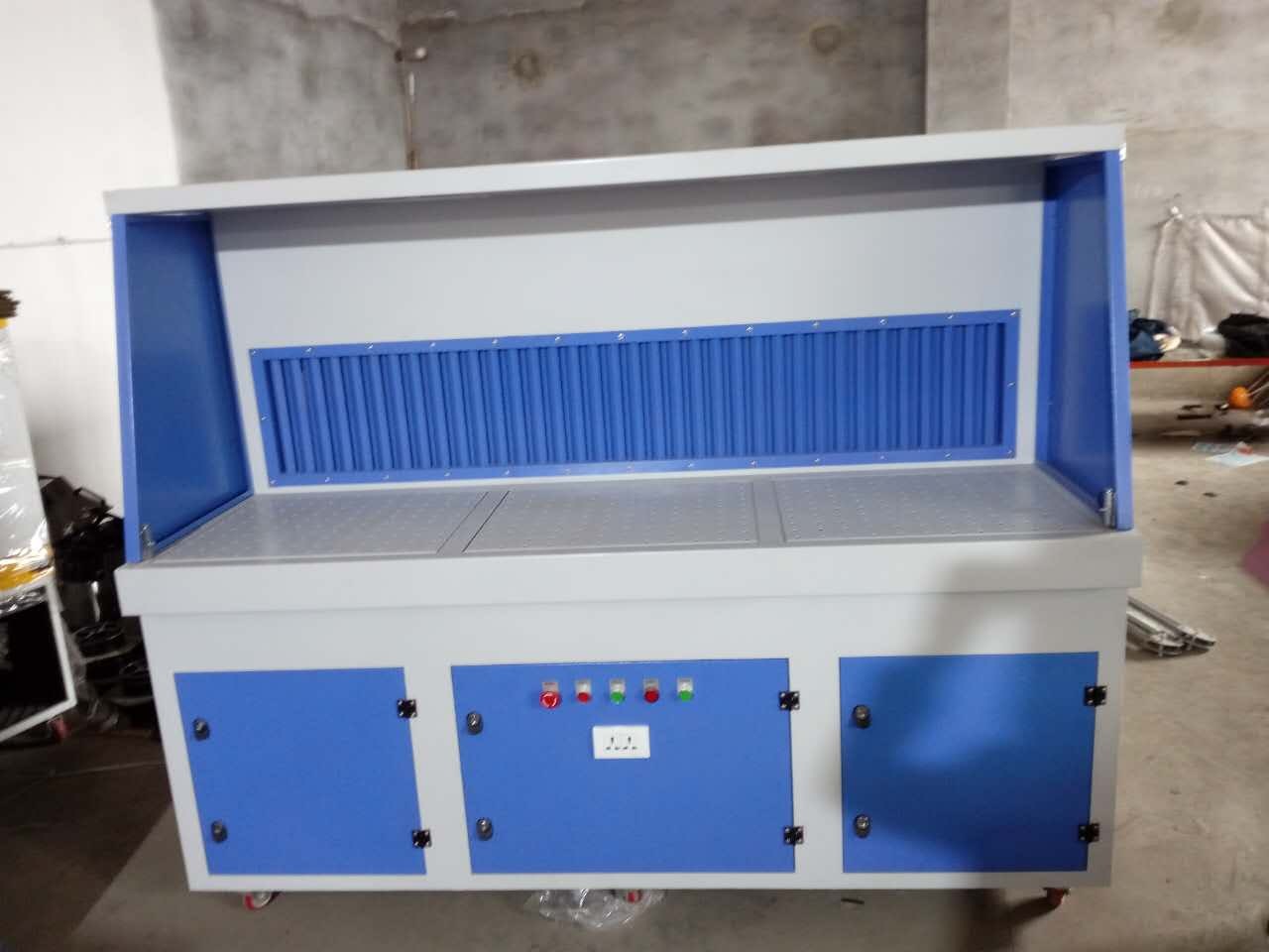 車間焊接打磨平臺 雙工位打磨除塵器 鑄件打磨平臺 金屬拋光柜式除塵平臺 室內(nèi)多