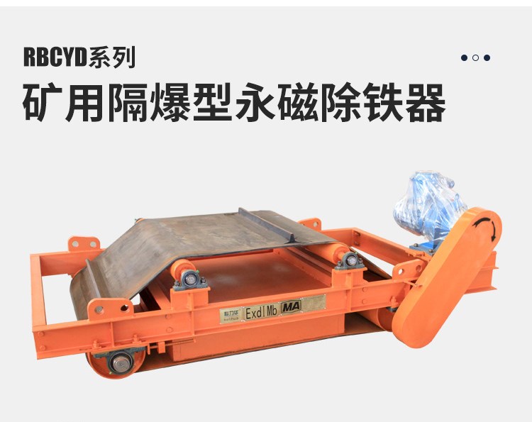 防爆永磁除鐵器 RBCYD隔爆帶式強永磁除鐵器 