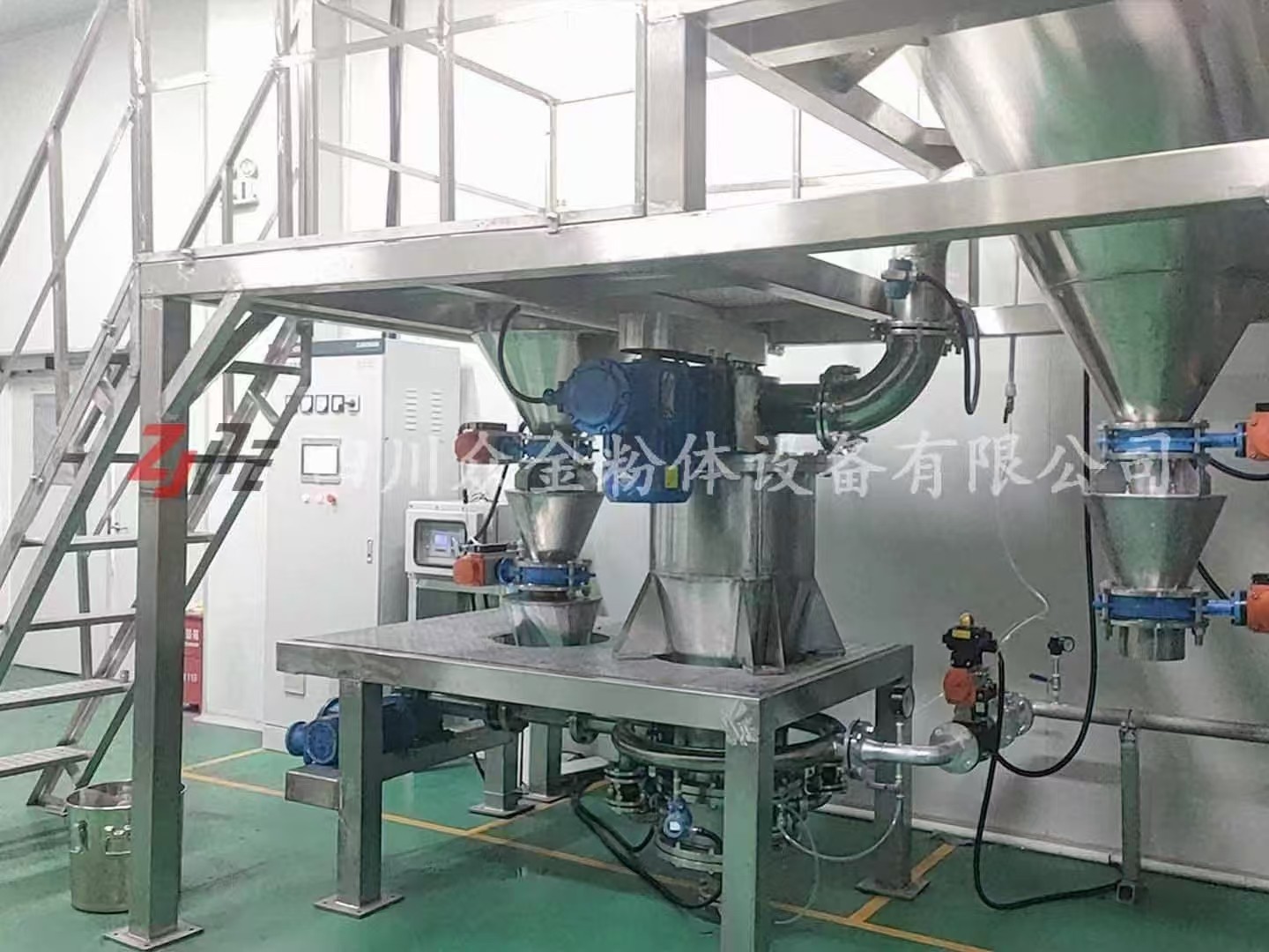 磷酸鐵鋰碳酸鋰專用氣流粉碎機(jī)分級機(jī)產(chǎn)品圖片