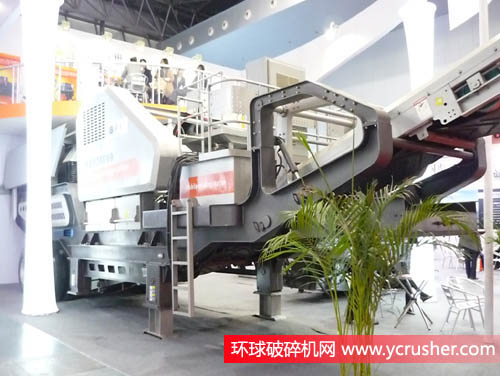 上海世邦機(jī)器有限公司移動(dòng)破碎機(jī)站設(shè)備展示