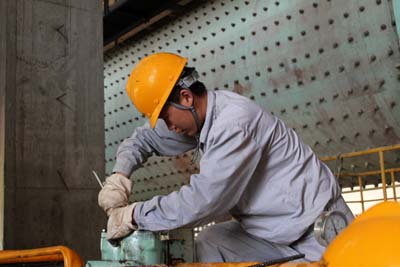 達州海螺第四臺水泥磨機開機前調(diào)試