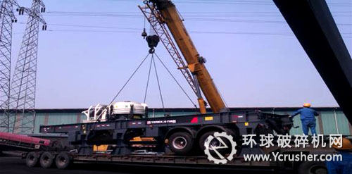 特雷克斯南方路機CSW1000C輪胎移動式圓錐破碎篩分設備正在安裝調試