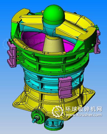 用于粗碎的旋回式破碎機設備