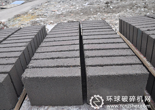 由再生骨料制作的成品磚 