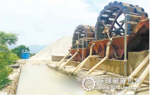 洗砂場對附近水源造成污染。