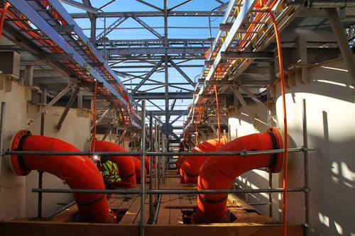 脫泥浮選廠房內(nèi)管道焊接